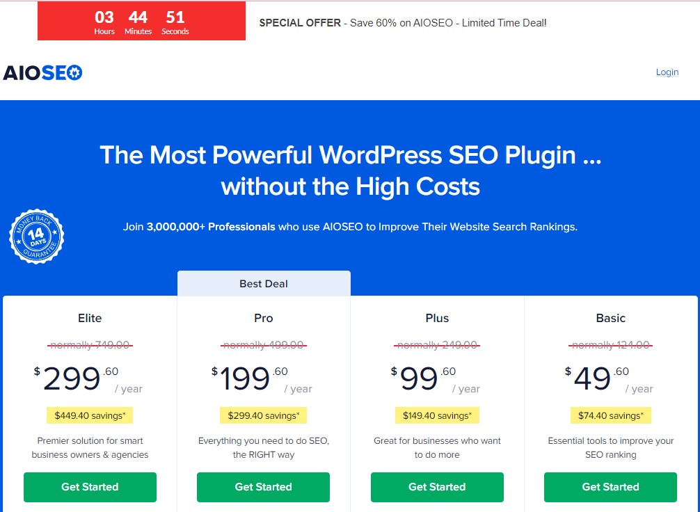 All in one SEO Plugin Black Friday Deal