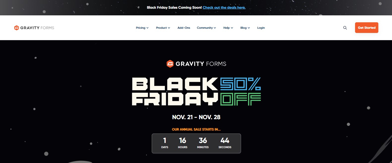 Gravity Forms Black Friday Deals