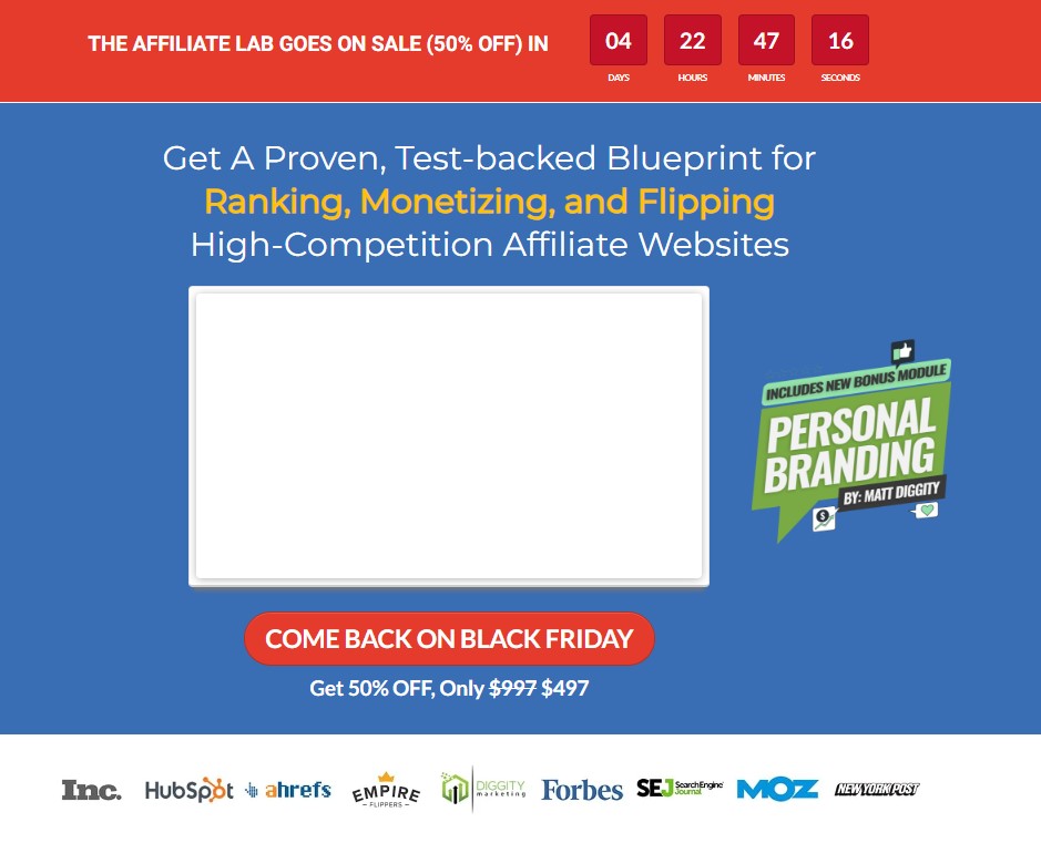 The Affiliate Lab Black Friday Deals
